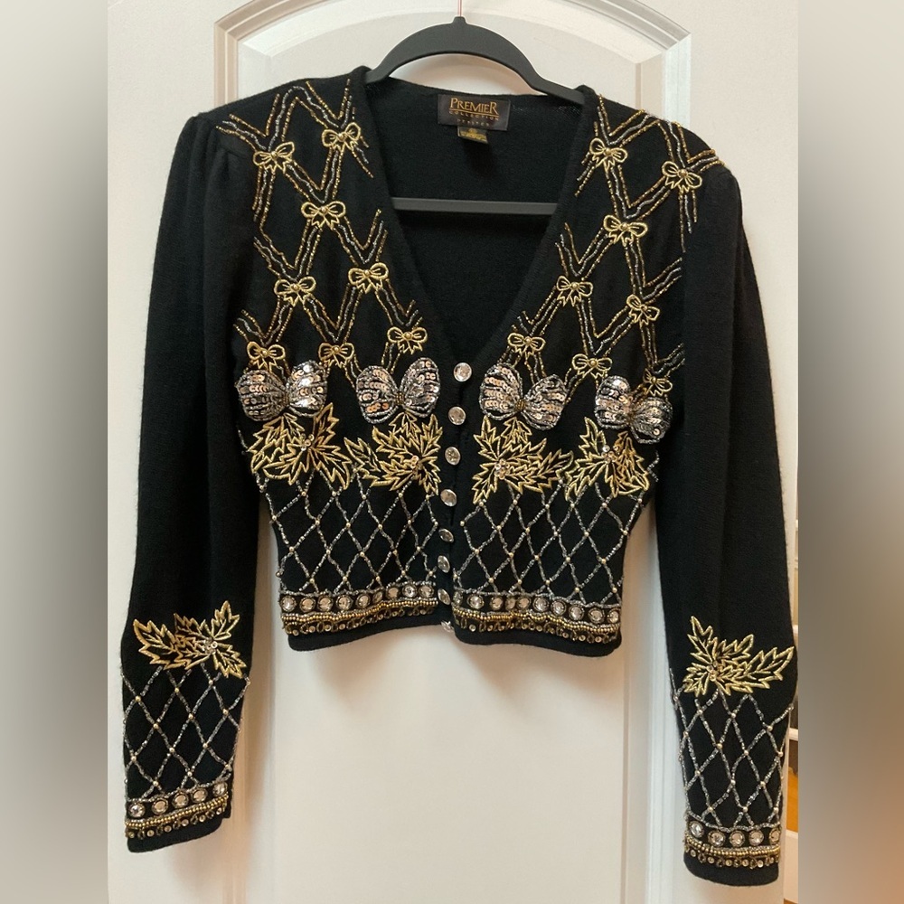 Vintage Premier Collection Embellished Cardigan